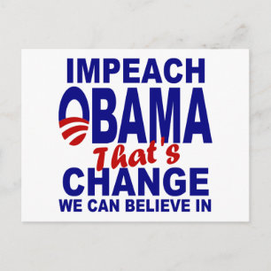 Impeach Obama Postkarte