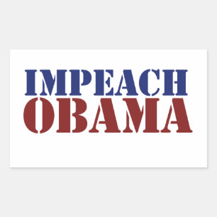 Impeach Obama Rechteckiger Aufkleber