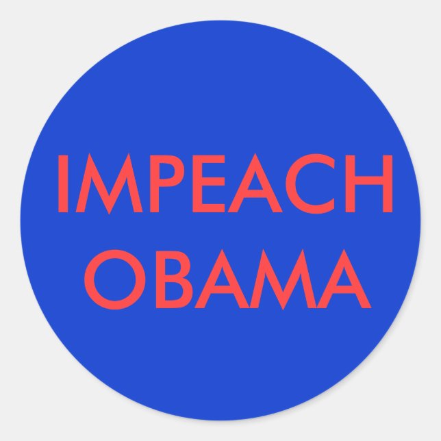 IMPEACH OBAMA STICKER (Vorderseite)