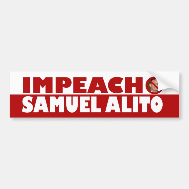 Impeach Samuel Alito Autoaufkleber (Vorne)