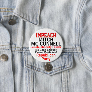 Impeach Senat Mc Connell Republikanisches Party Button