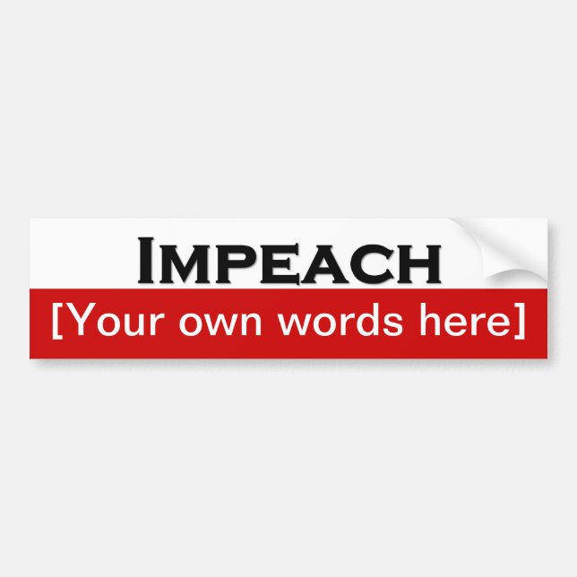 Impeach-Template Autoaufkleber (Vorne)