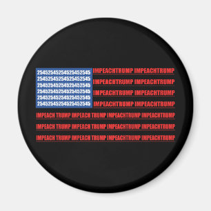 Impeach Trump 2545 American Flag Impeachment Magnet