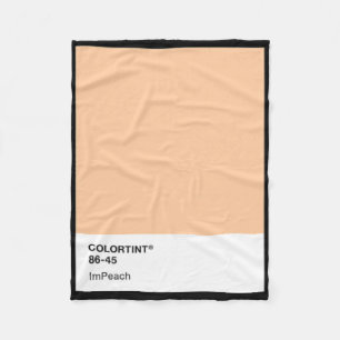 Impeach Trump 45 - Farbpalette Fleecedecke