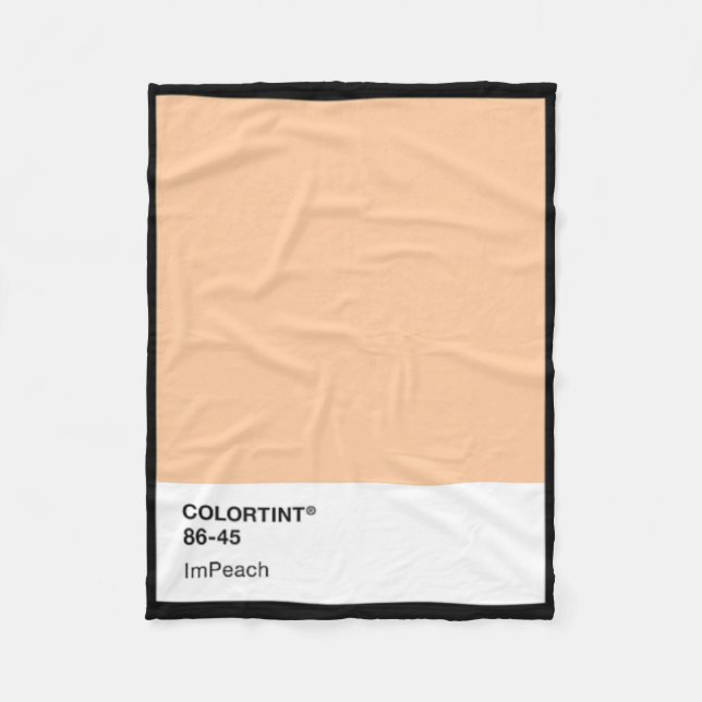 Impeach Trump 45 - Farbpalette  Fleecedecke (Vorderseite)