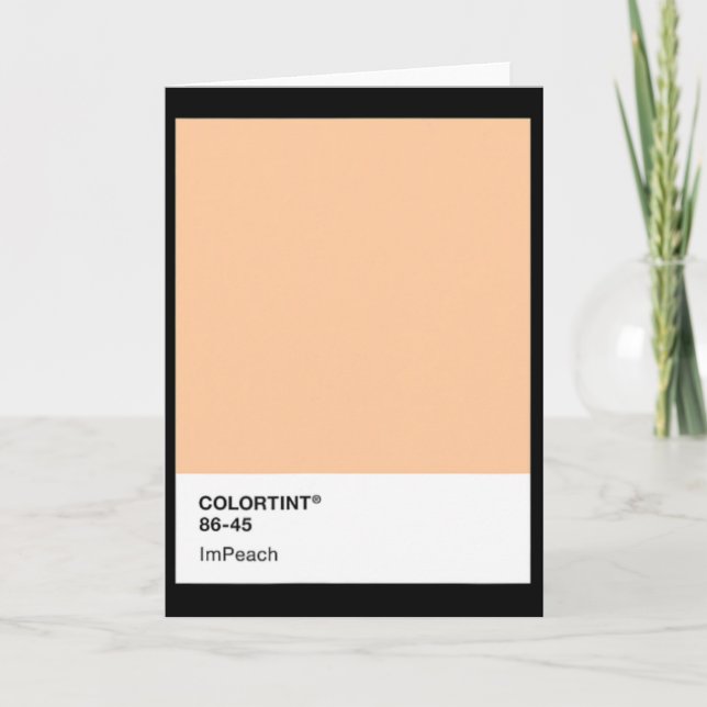 Impeach Trump 45 - Farbpalette  Karte (Vorderseite)