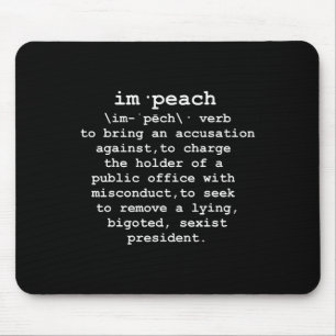 Impeach Trump Definition Funny Resist Dump Trump Mousepad