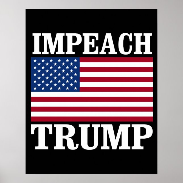Impeach Trump - Gerettet Amerika - Anti-Trump-Desi Poster (Vorne)