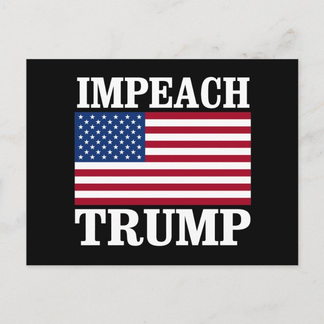 Impeach Trump - Gerettet Amerika - Anti-Trump-Desi Postkarte (Vorderseite)
