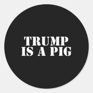 Impeach Trump ist ein scharfes Anti-Trump-Widersta Runder Aufkleber