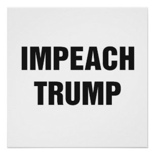 IMPEACH TRUMP Protest-Zeichen Poster