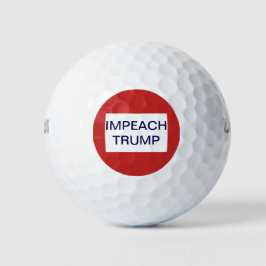 Impeach Trump Red und White Golfball