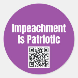 Impeachment is Patriotic Sticker Sheet