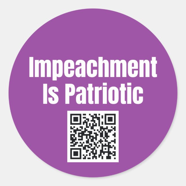 Impeachment is Patriotic Sticker Sheet (Vorderseite)