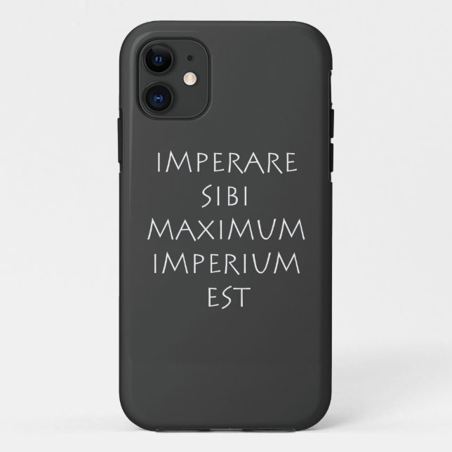 Imperare sibi maximum imperium est Case-Mate iPhone hülle (Rückseite)