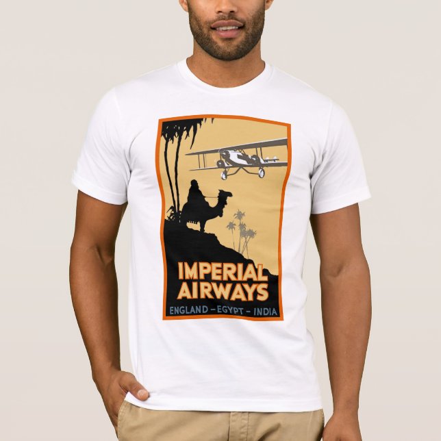 Imperial Airways ~ England - Ägypten - Indien T-Shirt (Vorderseite)