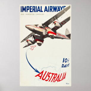 Imperial Airways Reiseplakat Poster