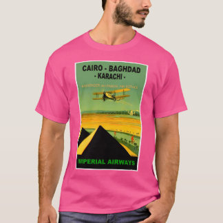Imperial Airways Vintag Airline Reisewerbung T-Shirt