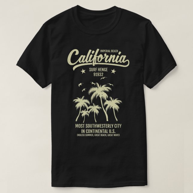 Imperial Beach CA California Ocean Beach 91932 Te T-Shirt (Design vorne)