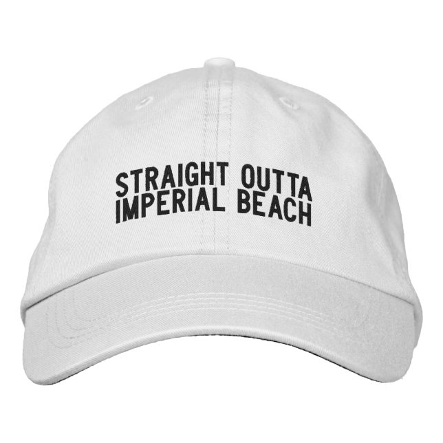 Imperial Beach California Hat Bestickte Baseballkappe (Vorderseite)