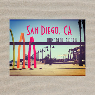 Imperial Beach - San Diego, CA Portwood Pier Plaza Postkarte