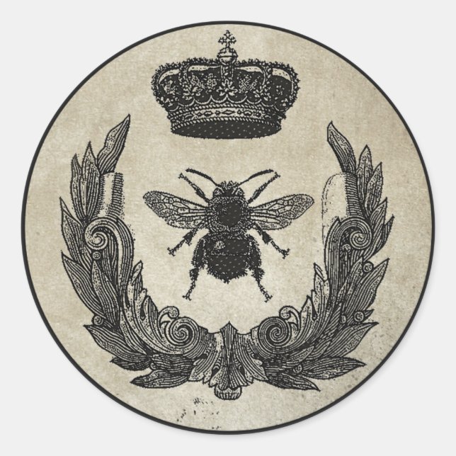 Imperial Bee Runder Aufkleber (Vorderseite)
