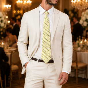 Imperial Halo Luxus-Elfenbein & Gold Designer Krawatte