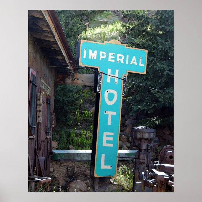 Imperial Hotel Sign, Cripple Creek, Colorado Poster (Vorne)