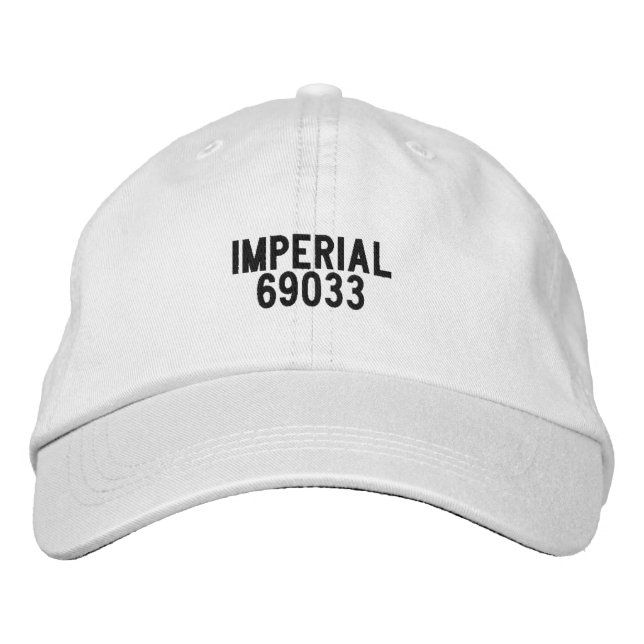 Imperial Nebraska Hat Bestickte Baseballkappe (Vorderseite)
