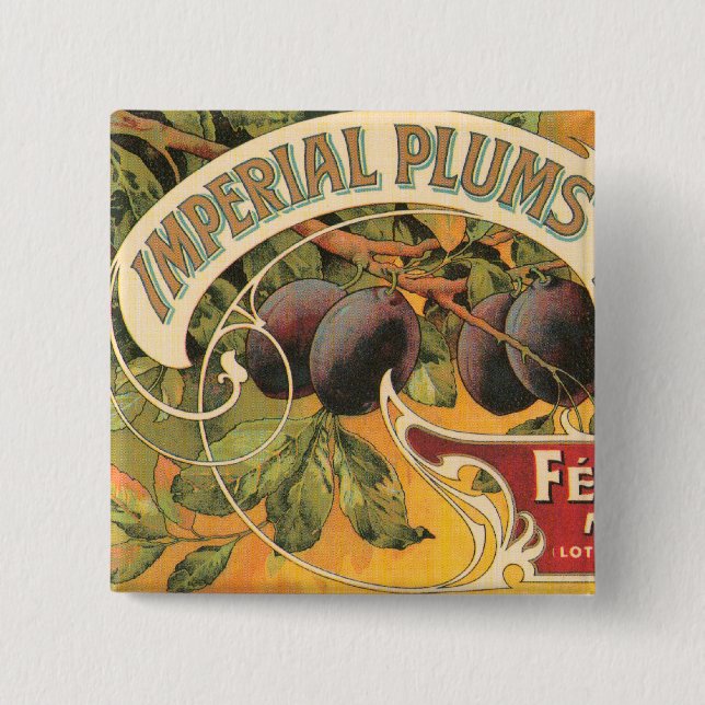 Imperial Plums Button (Vorderseite)