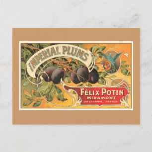 Imperial Plums Postkarte