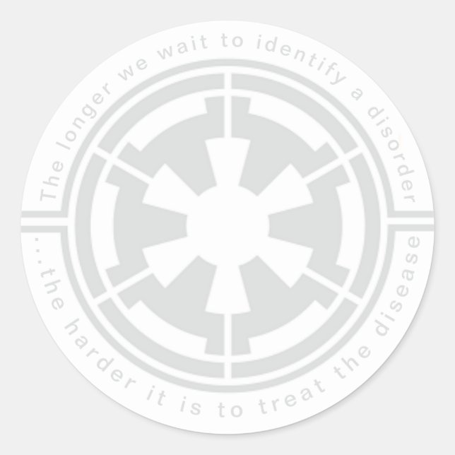 IMPERIAL SECURITY BUREAU RUNDER AUFKLEBER (Vorderseite)