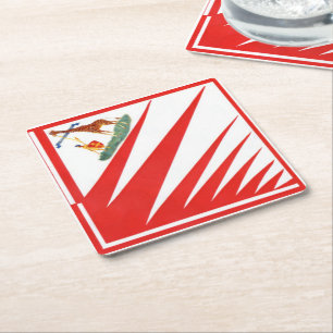 Imperiale Contrada della Giraffa - Giraffe Palio Rechteckiger Pappuntersetzer