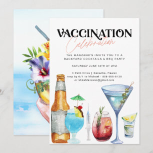 Impffeier   Wir wurden geimpft Einladung