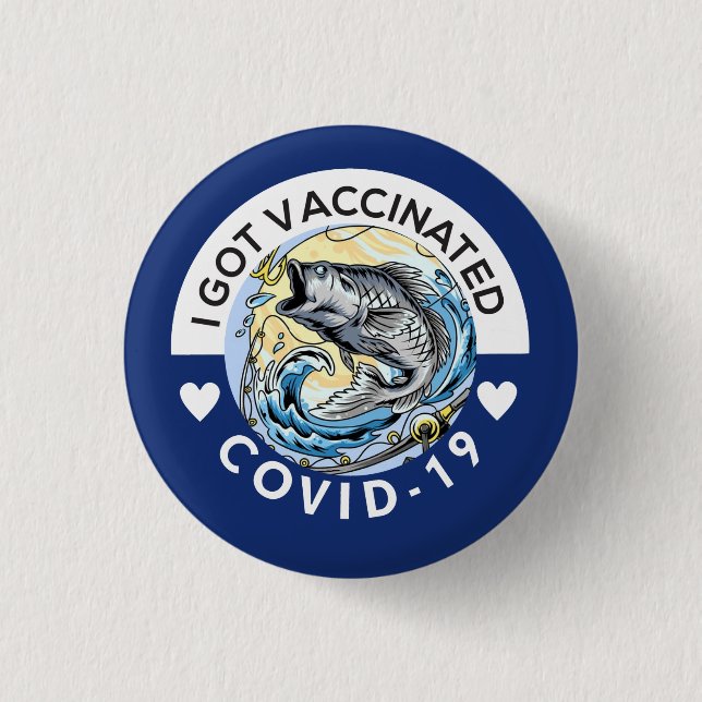 Impfknopf für Big Bass Fisherman Button (Vorderseite)
