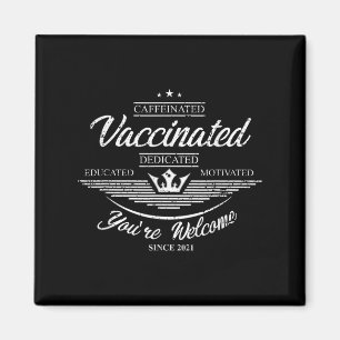 Impfstoff Funny Spaß Grafisches Zitat Vaccina Magnet