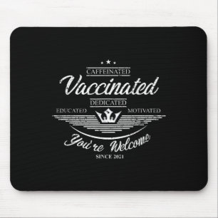 Impfstoff Funny Spaß Grafisches Zitat Vaccina Mousepad