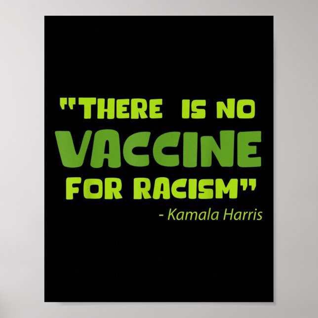 Impfstoff Funny Spaß Graphic Kamala Harris Quote Poster (Vorne)
