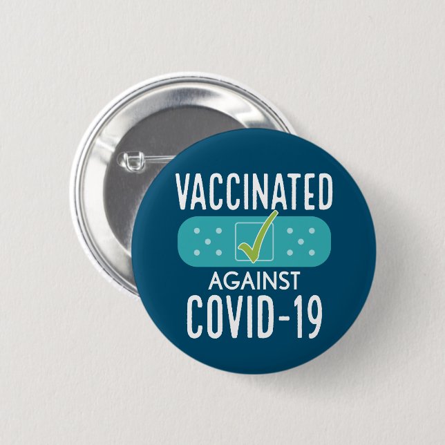 Impfstoff got ich meinen Covid-19-Impfstoff Button (Vorne & Hinten)