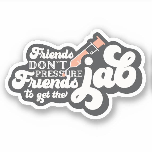 Impfstoff-Mandatsaufkleber Aufkleber (Vorderseite)