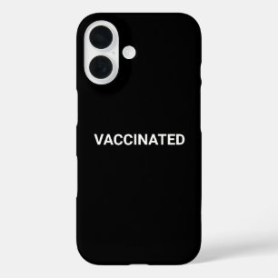 Impfstoff, Schwarz-weiß elegant minimalistisch iPhone 16 Hülle