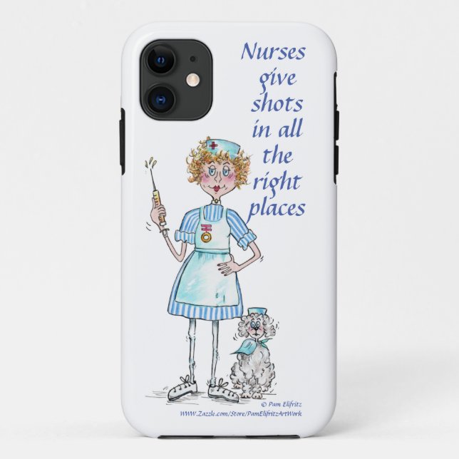 Impfstoffe für Nursen, Nadel und Poodle Case-Mate iPhone Hülle (Rückseite)