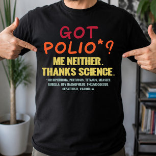 Impfstoffe wirken dank Wissenschaft Epidemiologie T-Shirt
