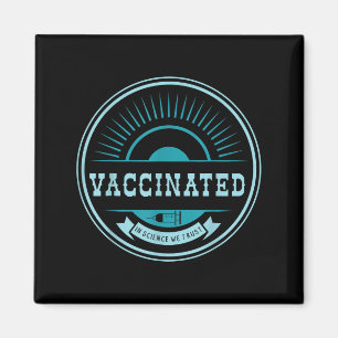 Impfte Funny Spaß Grafischer Joke Quote Vaccinat Magnet
