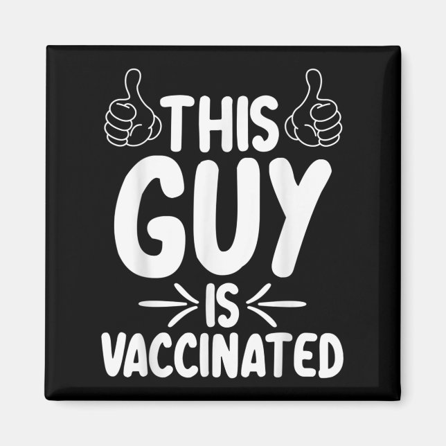 Impfte Funny Spaß Grafischer Kostenvoranschlag Pro Magnet (Vorne)