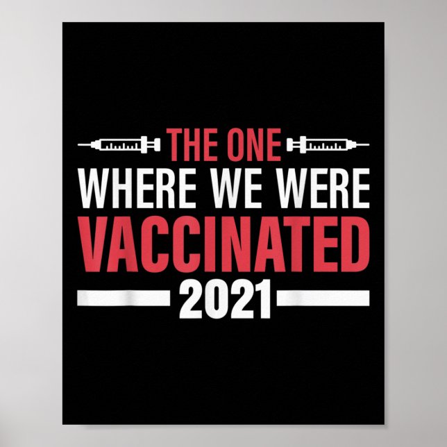 Impfte Funny Spaß Grafisches Zitat geimpft 20 Poster (Vorne)