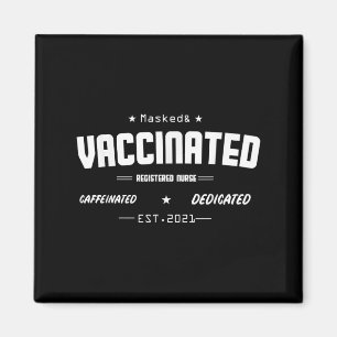 Impfte Funny Spaß Grafisches Zitat Nu registriert Magnet