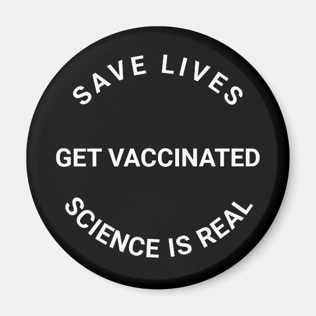 Impfung, Naturwissenschaften sind real, Leben cool Magnet (Vorne)