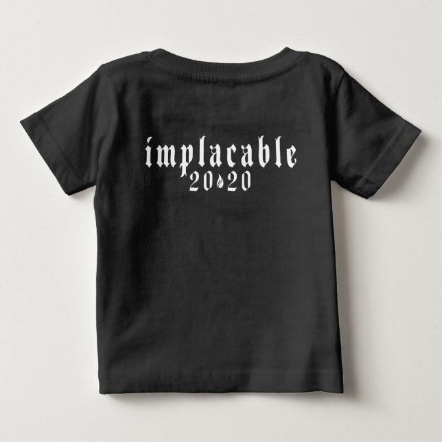 IMPLACABLE 2020 Baby T - Shirt Black (Rückseite)