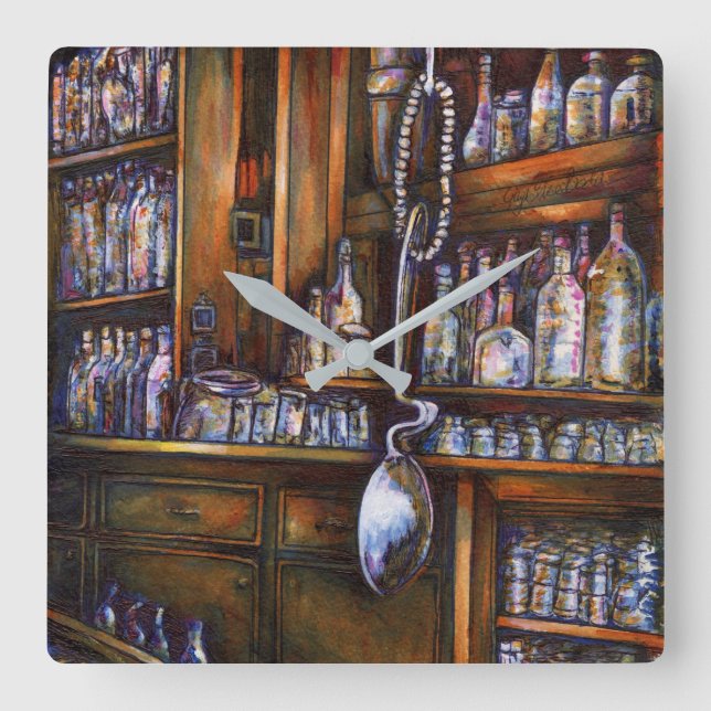 implizit verstanden quadratische wanduhr (Vorderseite)